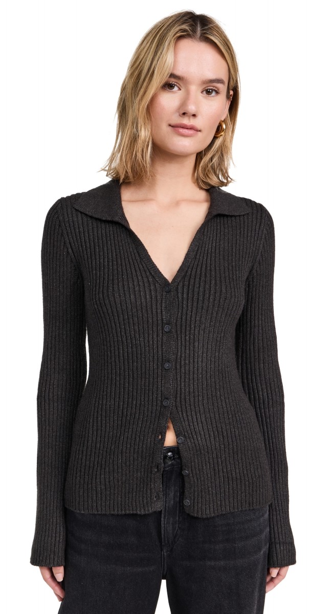 Z Supply Rina Cardigan Charcoal Heather