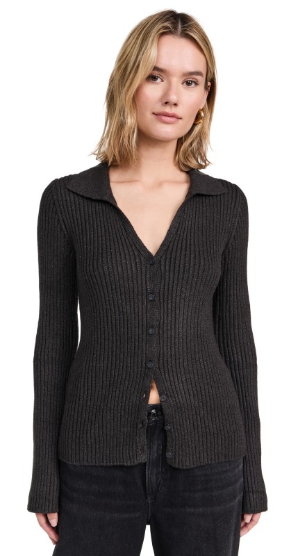 Z Supply Rina Cardigan Charcoal Heather