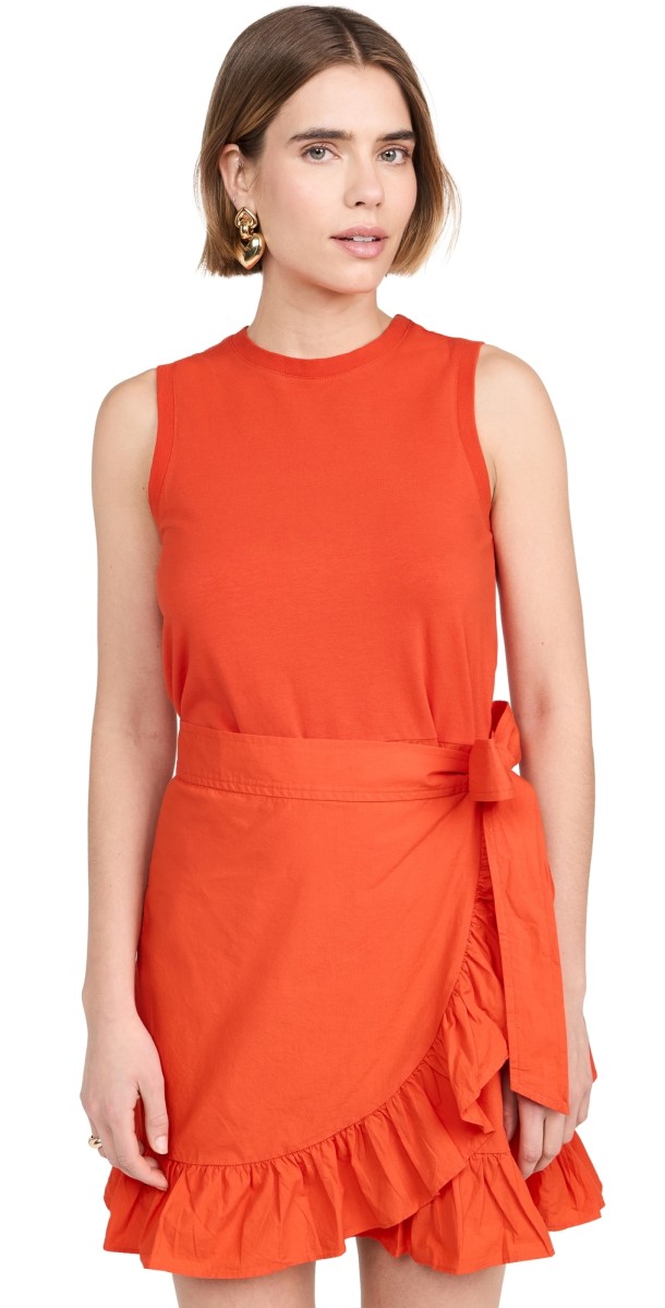 Cinq à Sept Mahlia Dress Deep Tangelo