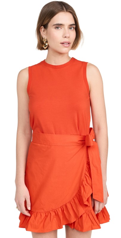 Cinq à Sept Mahlia Dress Deep Tangelo