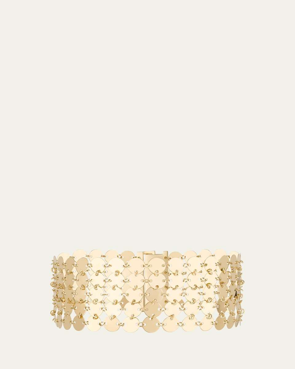 14K Yellow Gold Laser Mega Chainmail 5-Row Bracelet