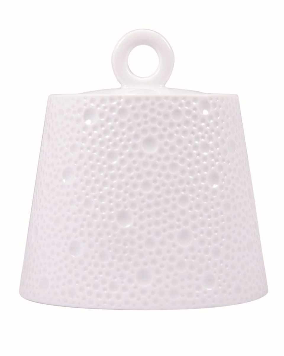 Ecume White Sugar Bowl, 8.5 oz