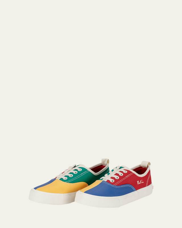 Boy's Colorblock Canvas Low-Top Trainers, Toddler/Kids