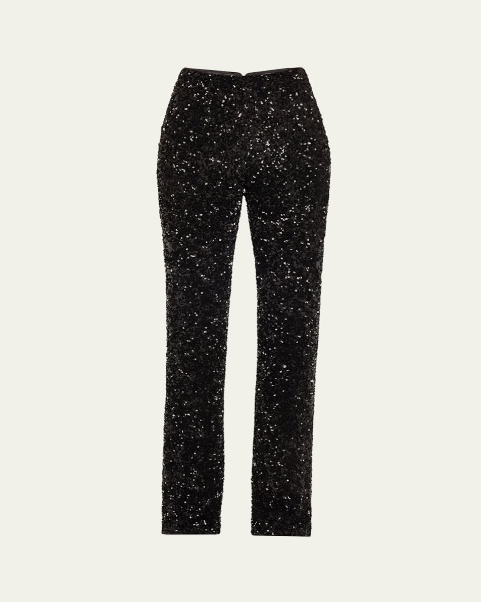 Rmp Sequined Bootcut Pants