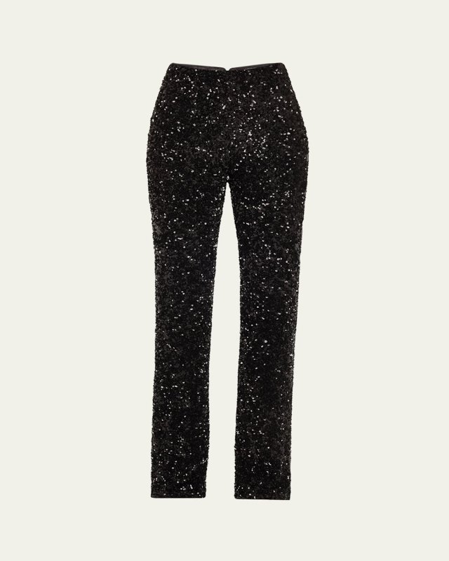 Rmp Sequined Bootcut Pants