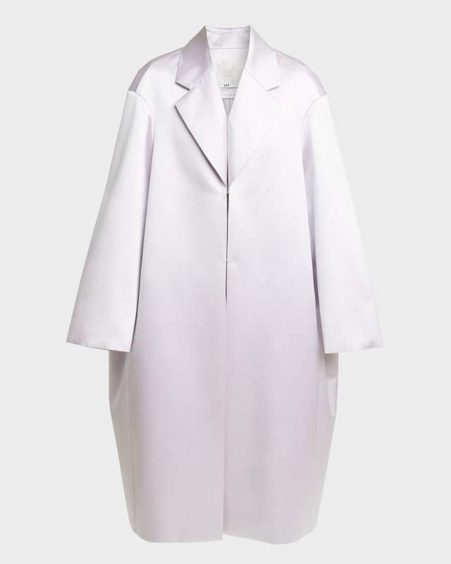 Lighter Oversized Cocoon Silk Coat