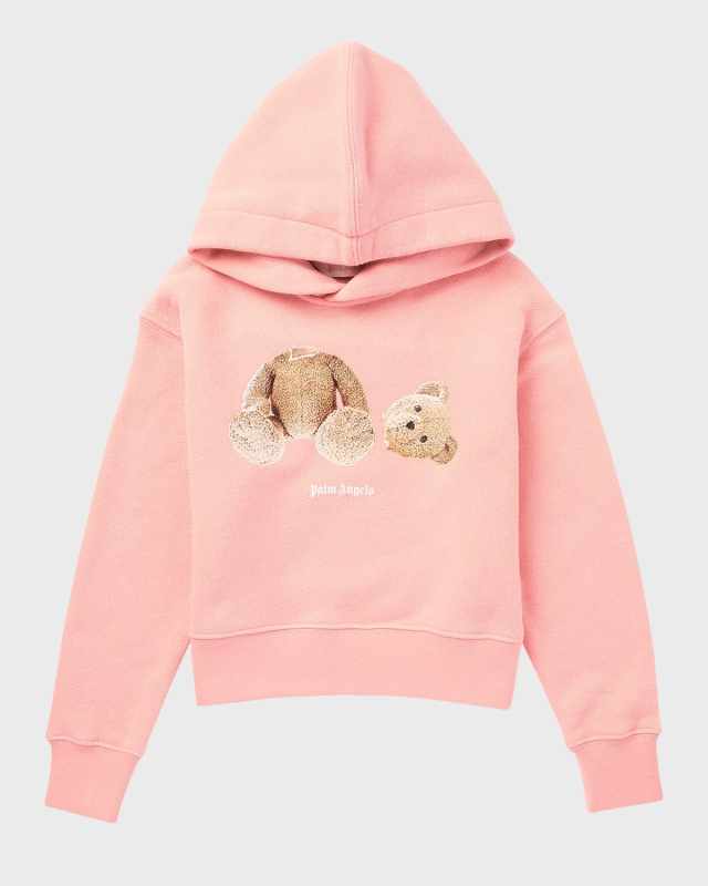 Girl's Classic Bear Logo-Print Hoodie, Size 4-