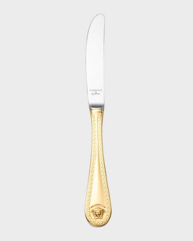 Medusa Gold-Plated Table Knife