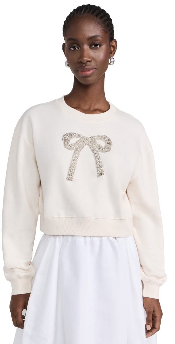 LoveShackFancy Rylan Pullover Sugar Cookie