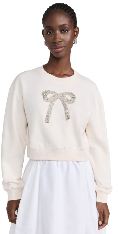LoveShackFancy Rylan Pullover Sugar Cookie