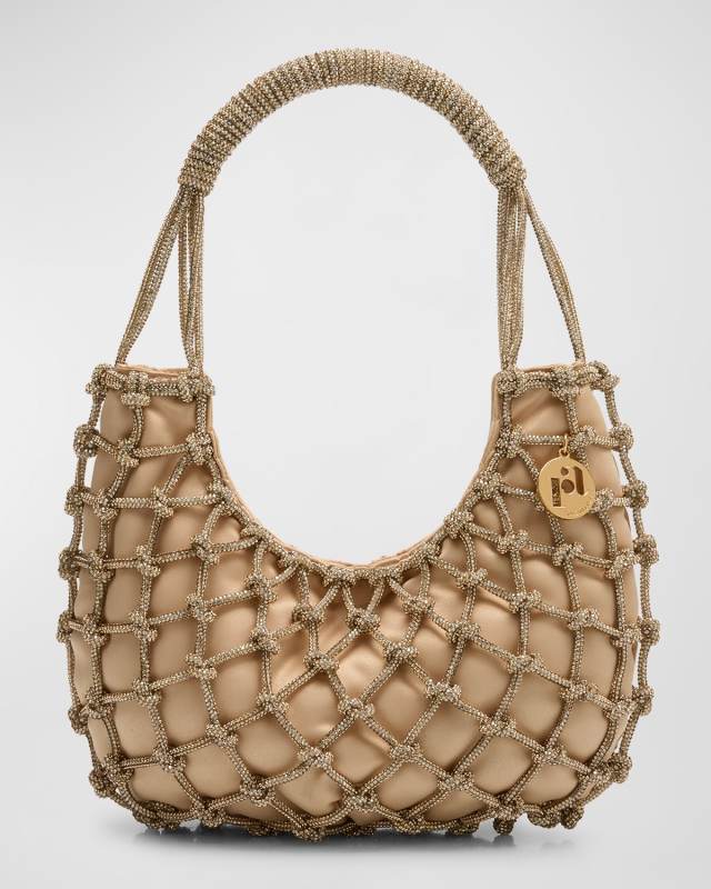 Nodi Crystal Caged Top-Handle Bag