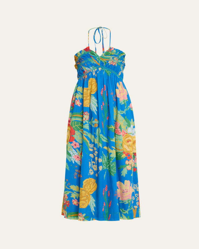 The Screeching Halter Midi Dress
