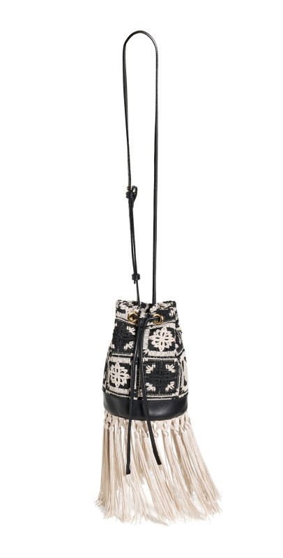 La Double J Feria Crossbody Bag Mini Tiles Macrame