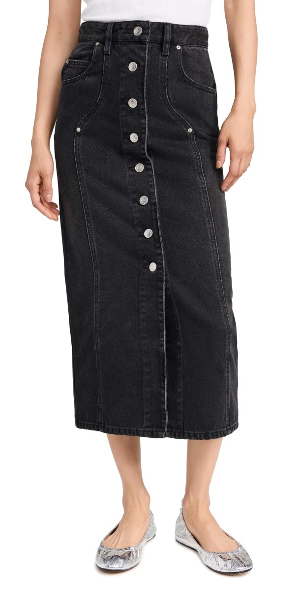Isabel Marant Étoile Vandy Skirt Faded Black