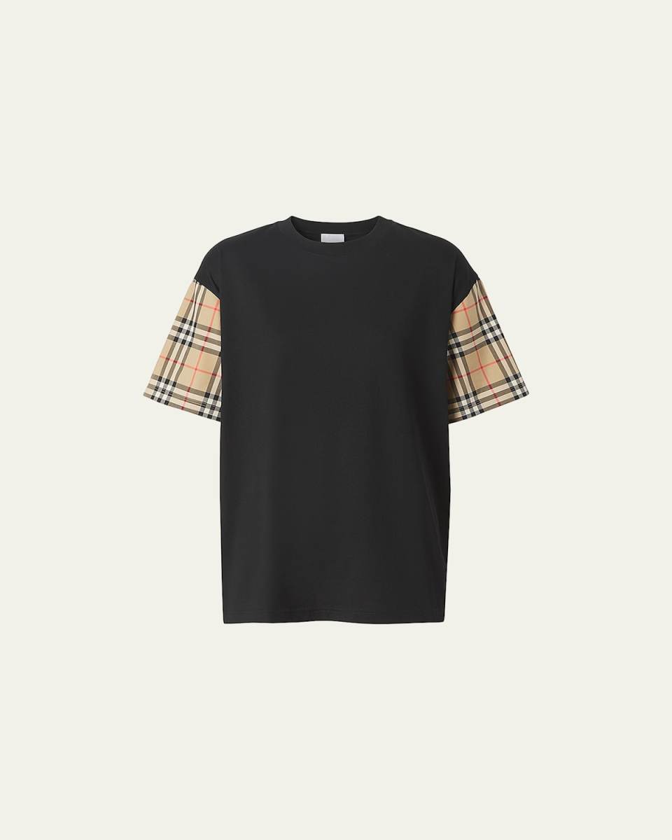 Oversized Vintage Check T-Shirt