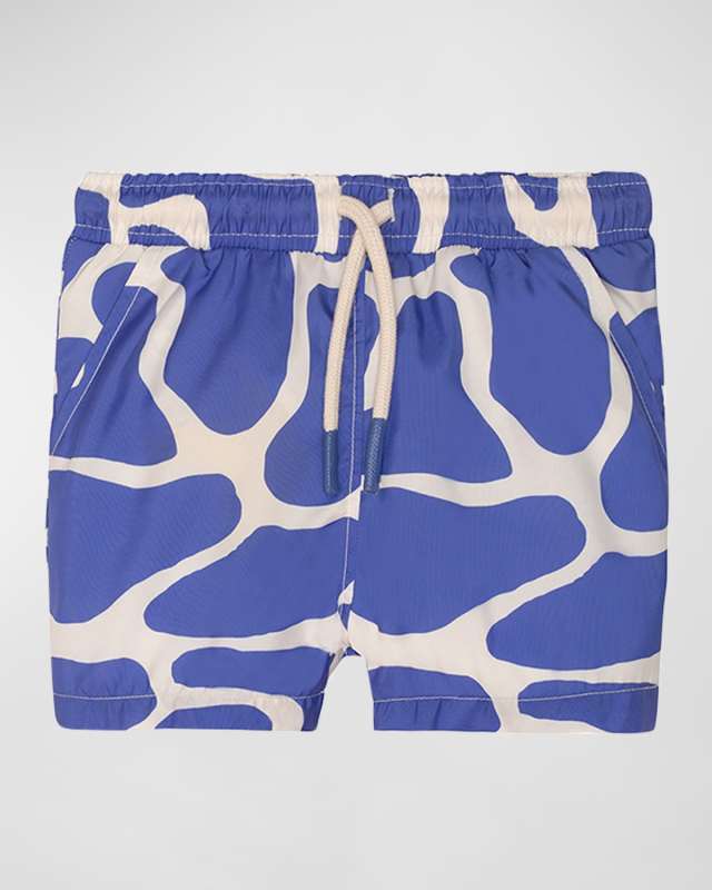Boy's Giraffe Swim Trunks, Size 2-8