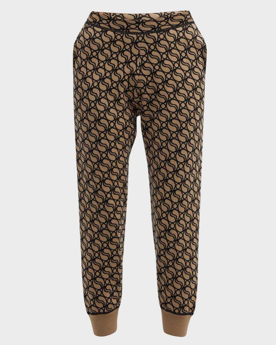 Wave Knit Ankle Jogger Trousers