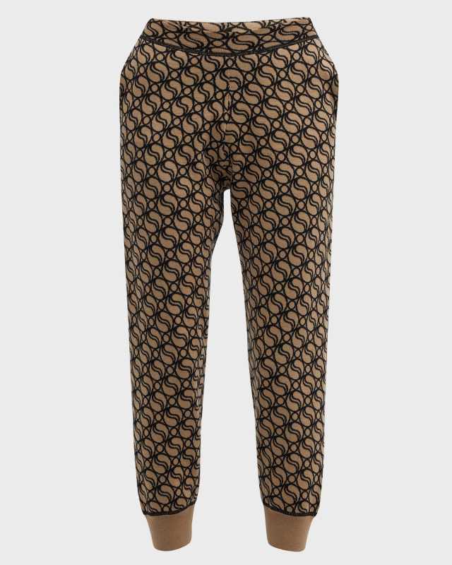 Wave Knit Ankle Jogger Trousers