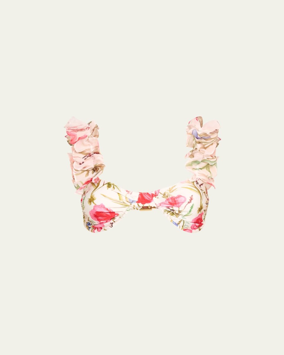 Viera Flutter-Sleeve Bikini Top