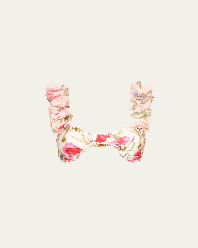 Viera Flutter-Sleeve Bikini Top
