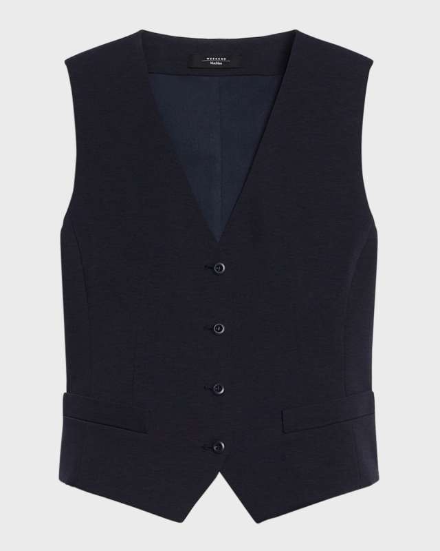 Aria Tailored Button-Down Vest