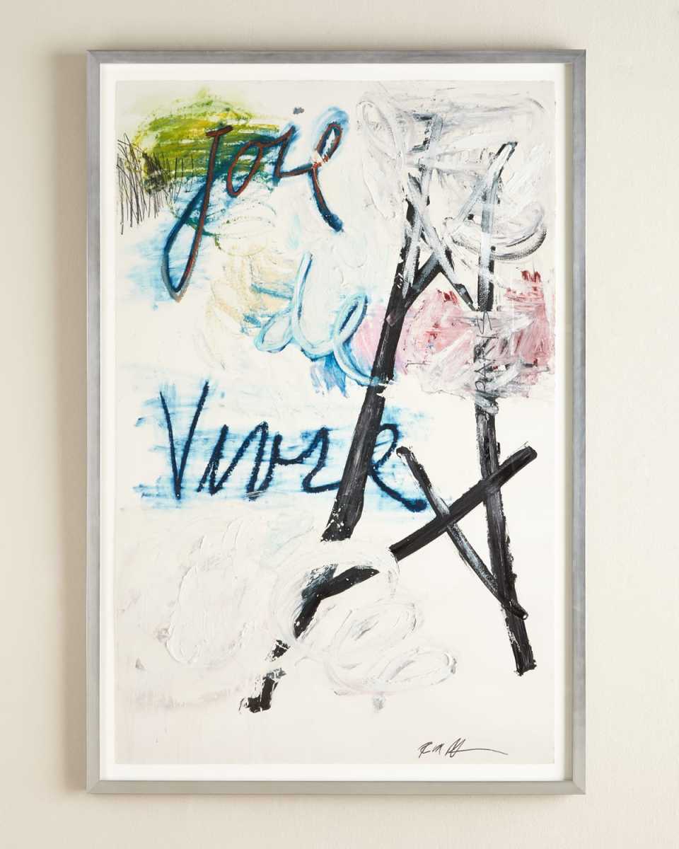 "Paris" Abstract Giclee on Paper Wall Art