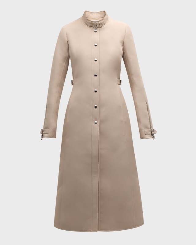 Buckle Twill Long Coat
