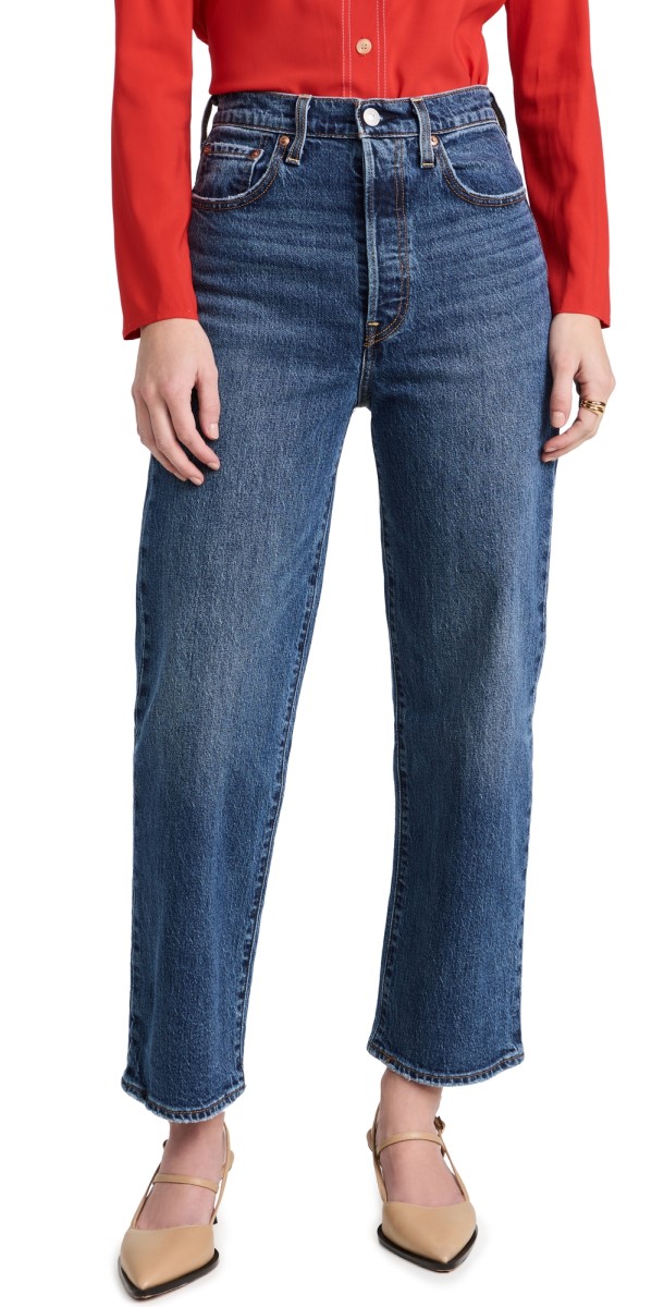 Levi's Ribcage Straight Ankle Jeans Dark Indigo