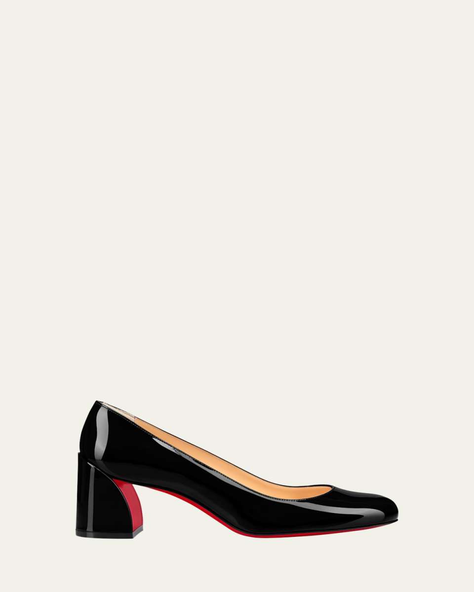 Miss Sab Patent Red Sole Pumps
