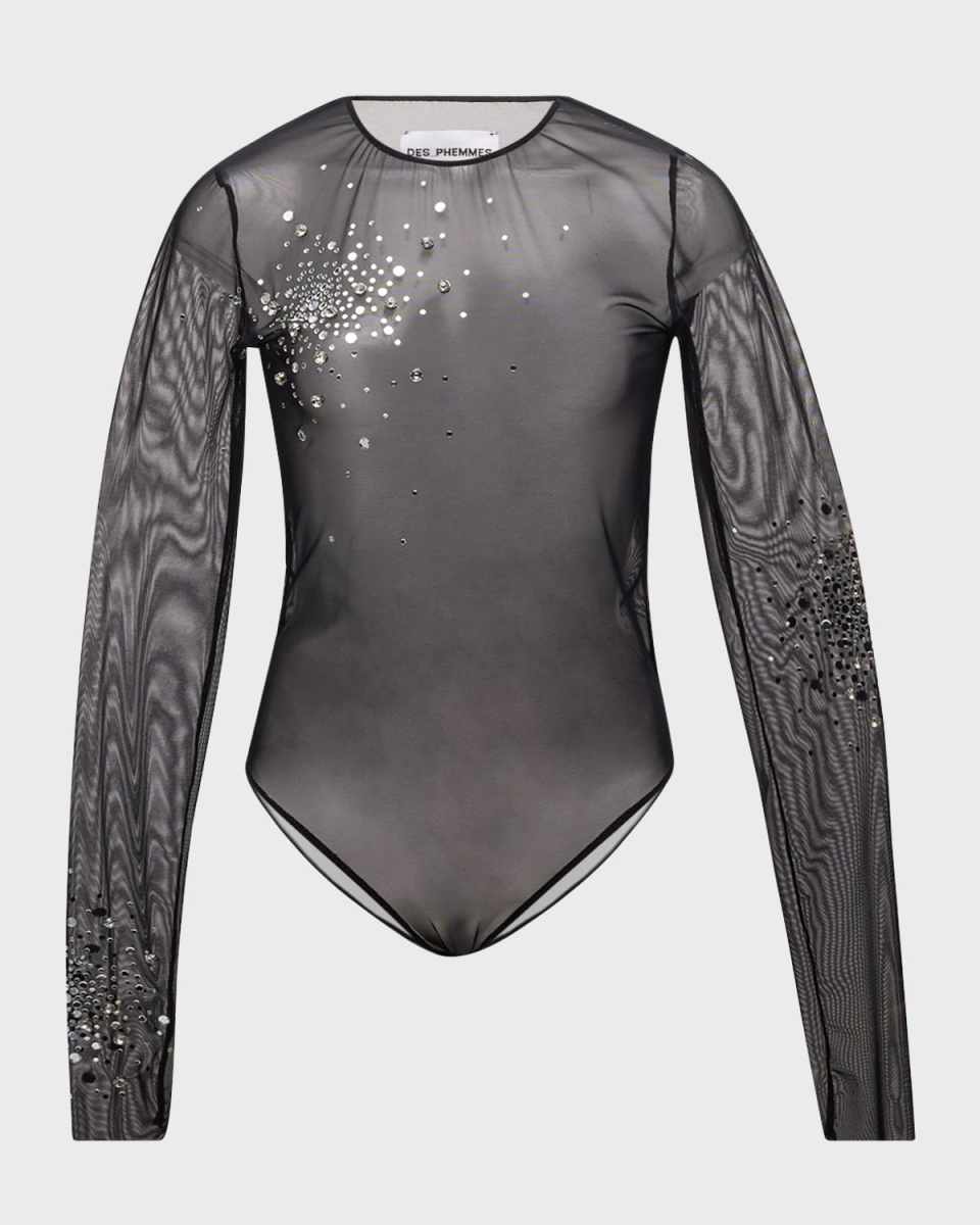 Mesh Crystal Bodysuit