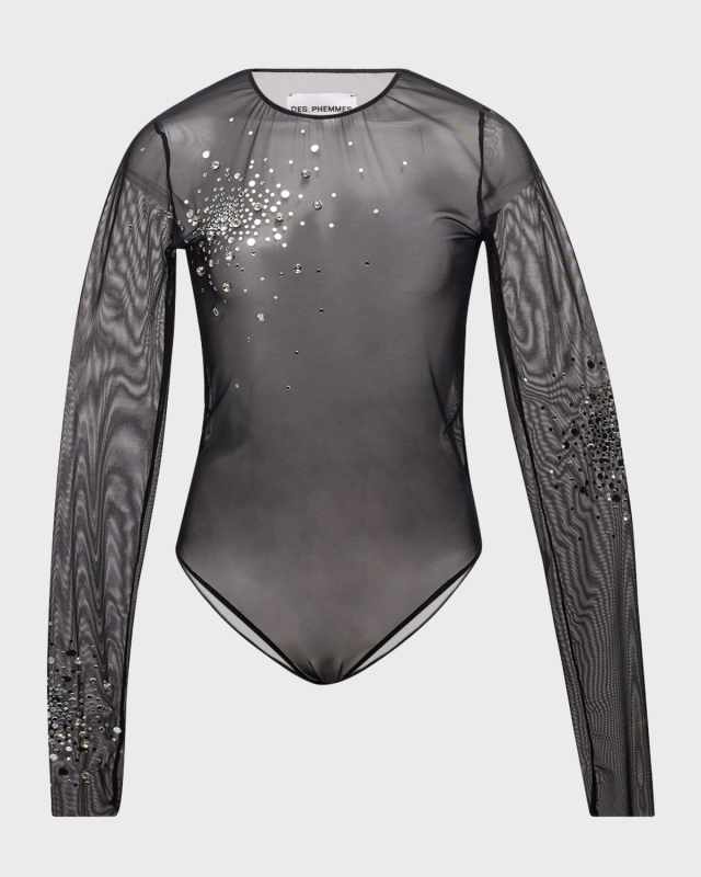 Mesh Crystal Bodysuit