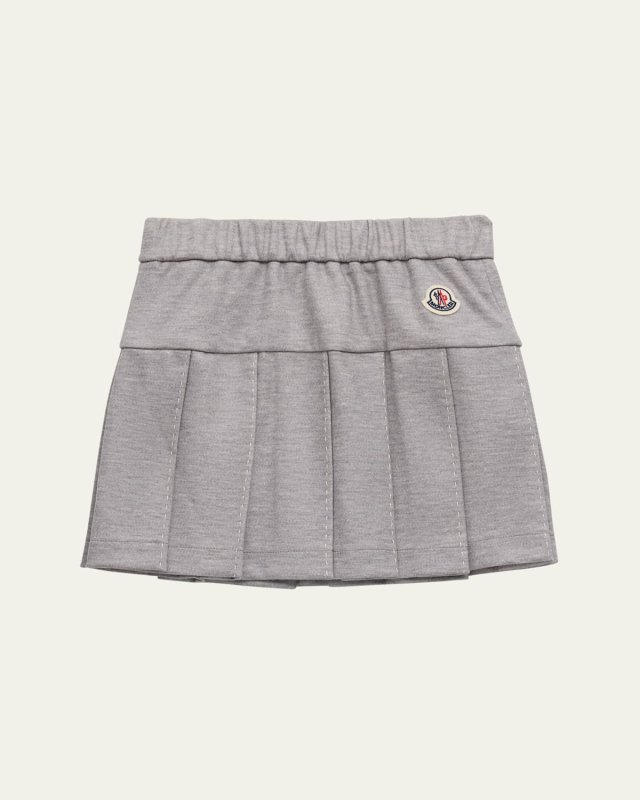 Girl's Pleated Skirt W/ Logo Bell, Size 8-14