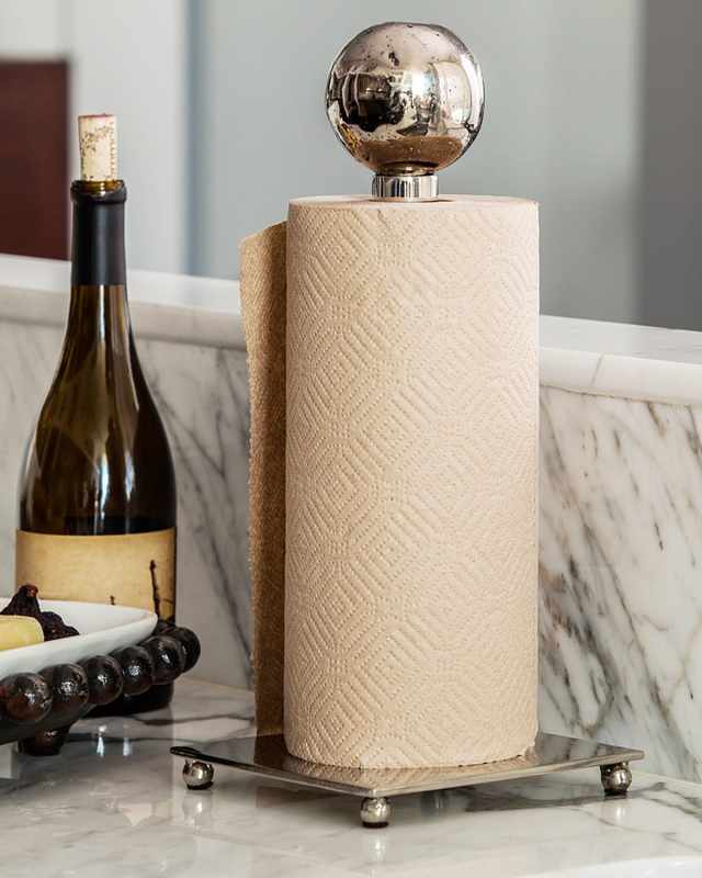 Posada Nickel Paper Towel Holder