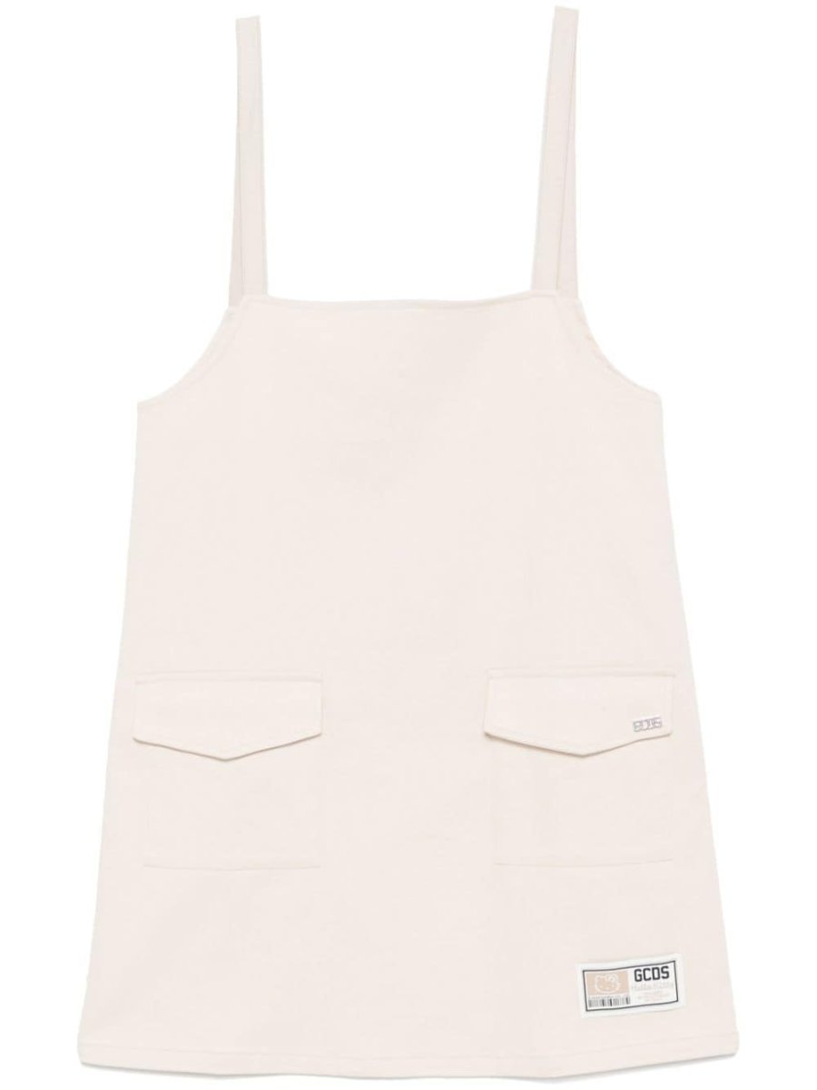 gabardine mini dress