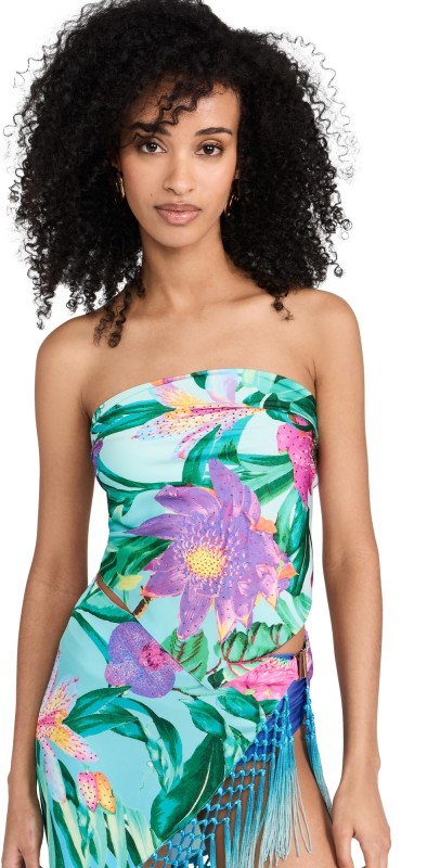 ROCOCO SAND Ocean Bandeu Top Turquoise