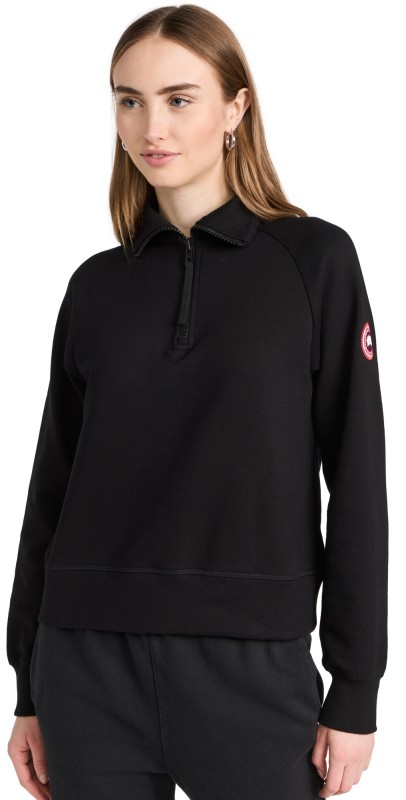 Canada Goose Muskoka 1/2 Zip Sweatshirt Black - Noir