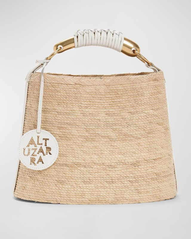 Watermill Mini Metal Straw Top-Handle Bag