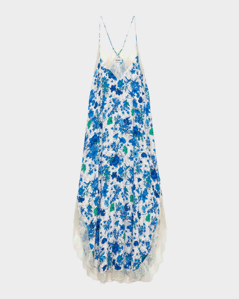 Garden Flowers Ristyl Crepe Slip Dress
