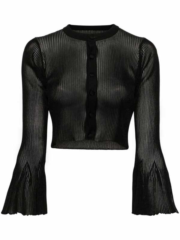 bell-sleeves cardigan