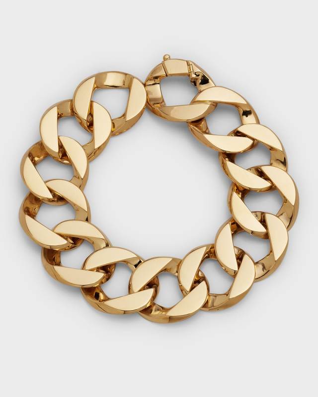 18k Yellow Gold Curb-Link Bracelet