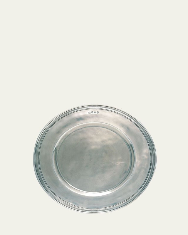 Scribed Rim Large Charger Plate