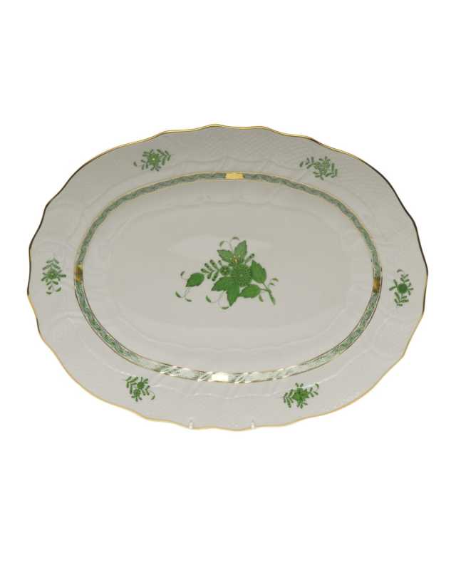 Chinese Bouquet Green Platter