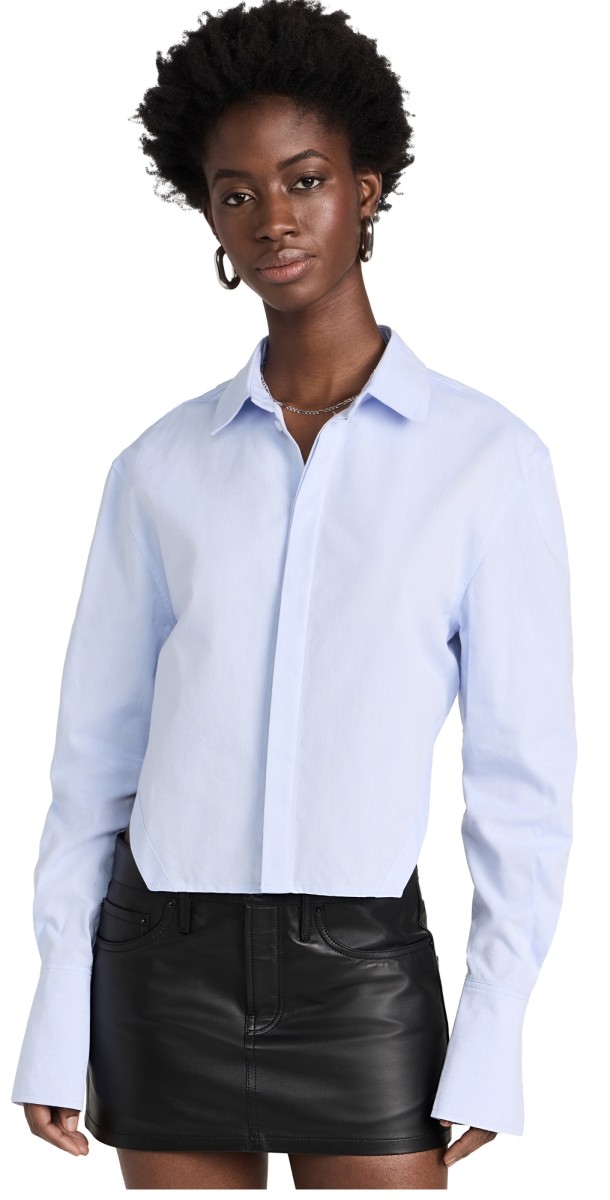 K. ngsley Vincent Long Sleeve Shirt Light Blue