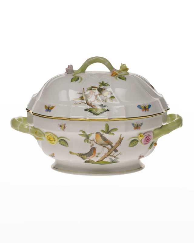 Rothschild Bird Tureen with Branch Handle