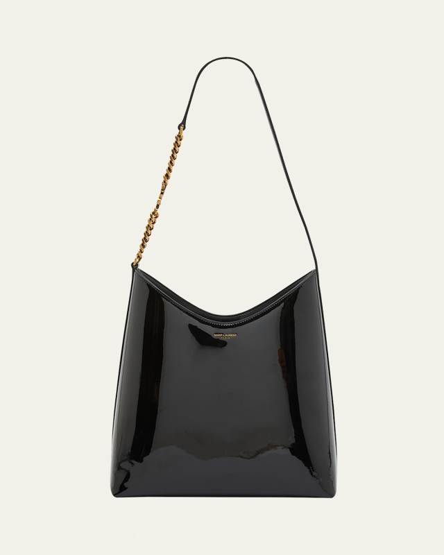 Sac Patent Leather Hobo Bag