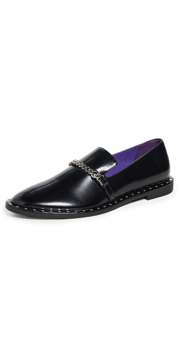Stella McCartney Falabella Brush Alt Mat Loafers Black
