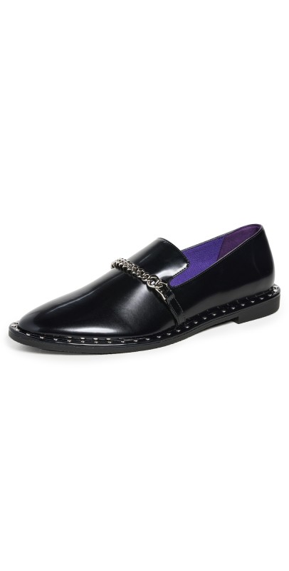 Stella McCartney Falabella Brush Alt Mat Loafers Black