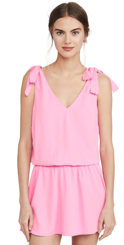 Amanda Uprichard Josephine Dress Shocking Pink