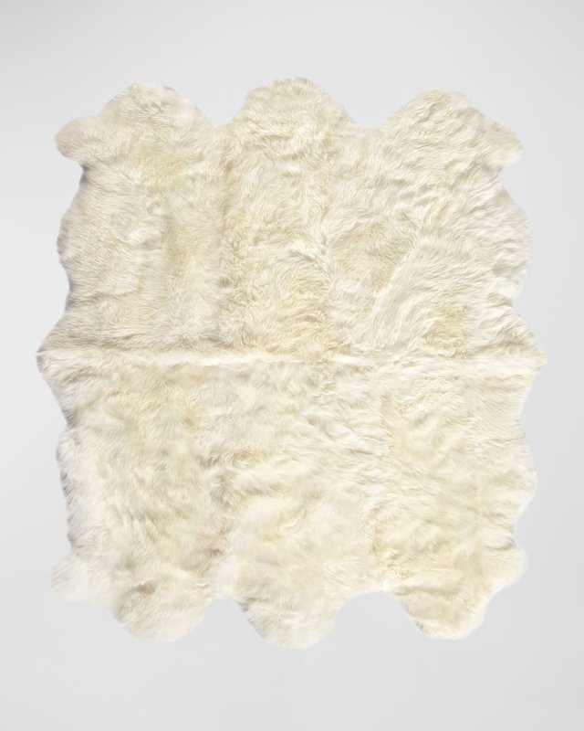 Lalo Lambskin Rug, 4' 5" X 7' 5"