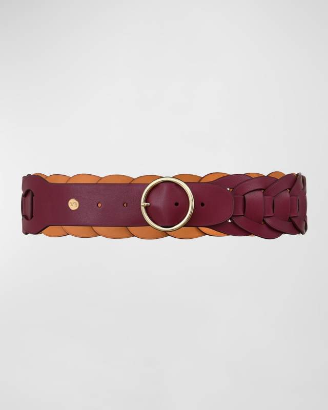 La Fascinante Woven Leather Belt